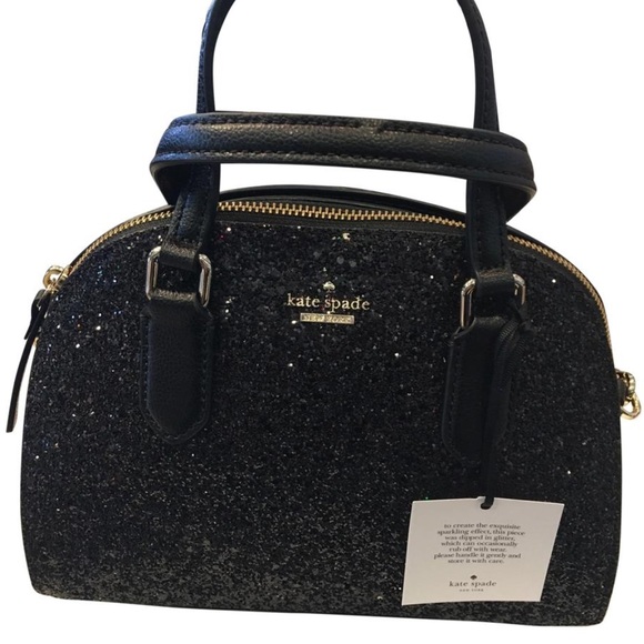 kate spade Handbags - Kate Spade MiniReilly Laurel Way Black Glitter Bag